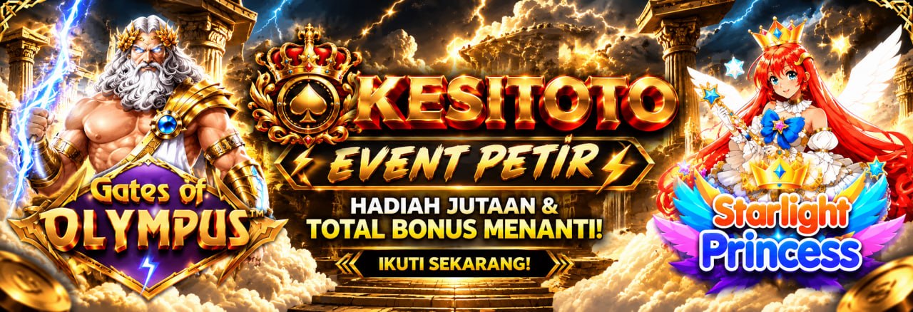 EVENT PETIR OLYMPUS VS STARLIGHT PRINCESS — EXTRA BONUS HINGGA JUTAAN RUPIAH!